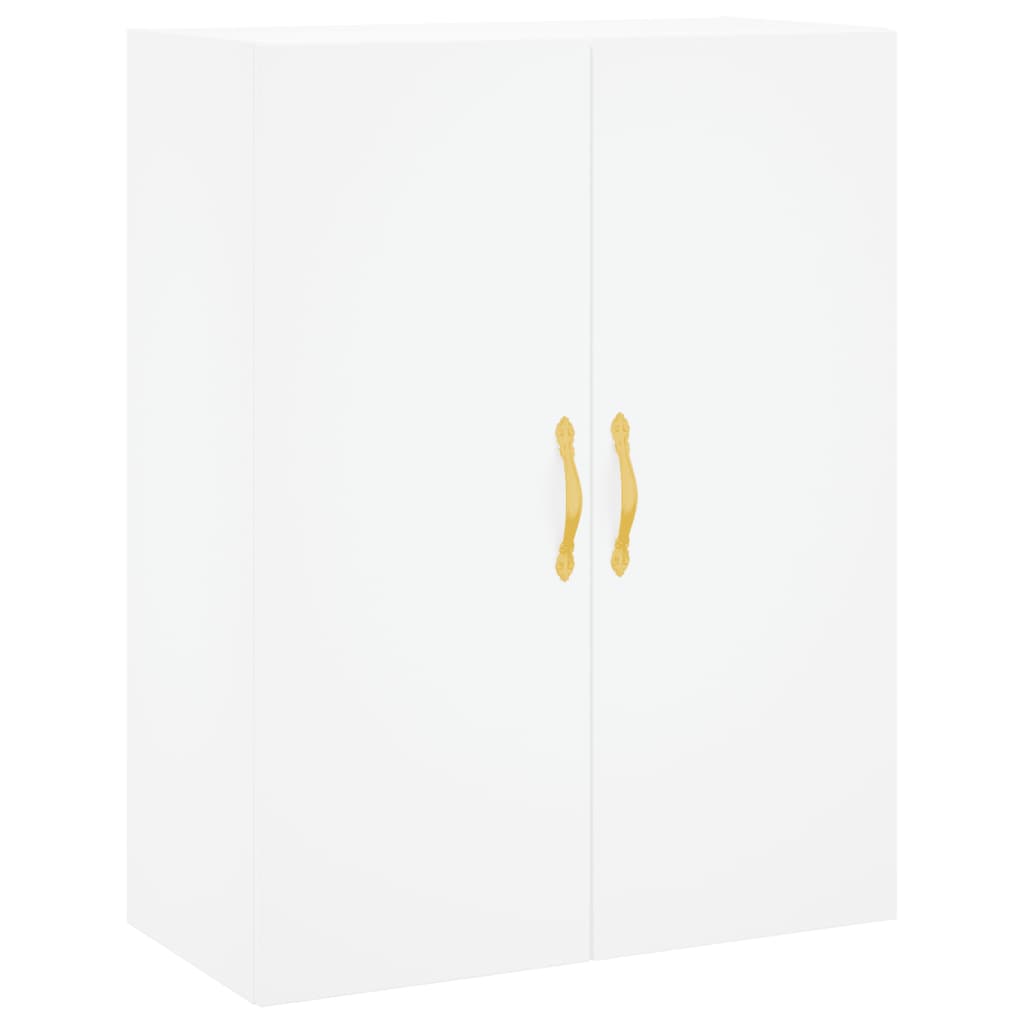 vidaXL Buffet haut Blanc 69,5x34x180 cm Bois d'ingénierie