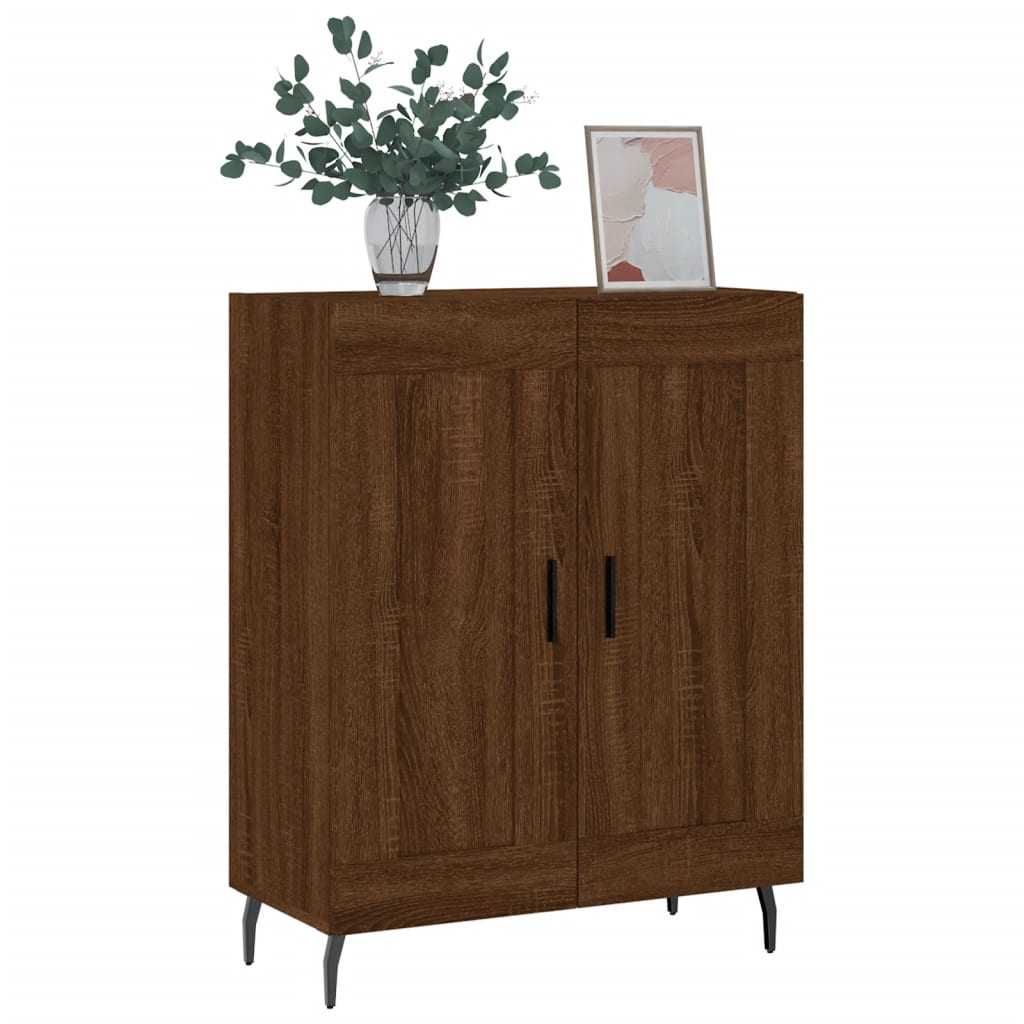 vidaXL Buffet chêne marron 69,5x34x90 cm bois d'ingénierie