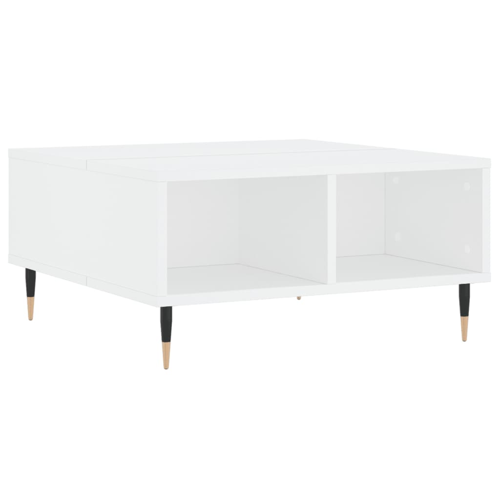 vidaXL Table basse blanc 60x60x30 cm bois d'ingénierie