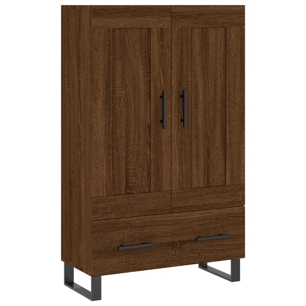 vidaXL Buffet haut chêne marron 69,5x31x115 cm bois d'ingénierie