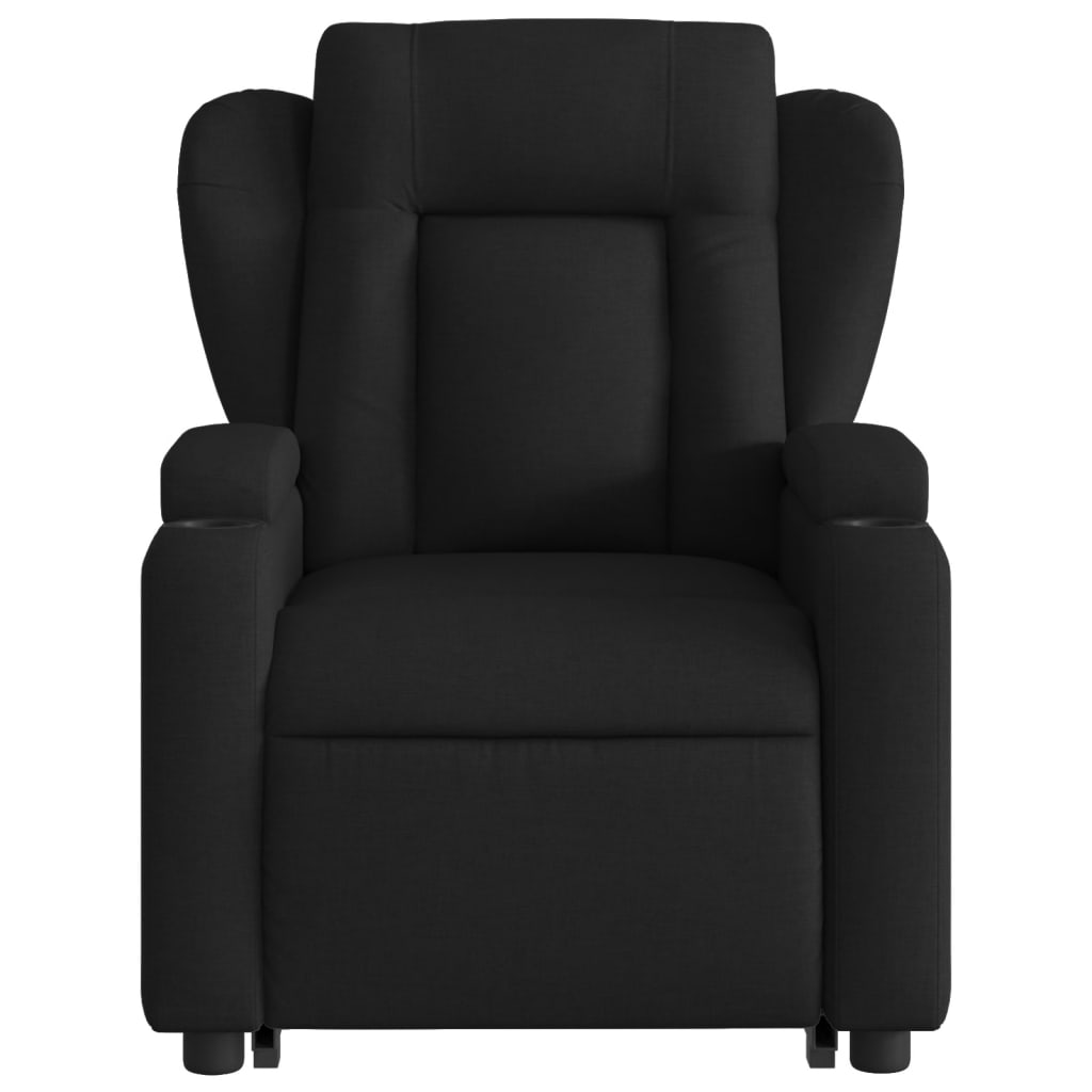 vidaXL Fauteuil inclinable noir tissu