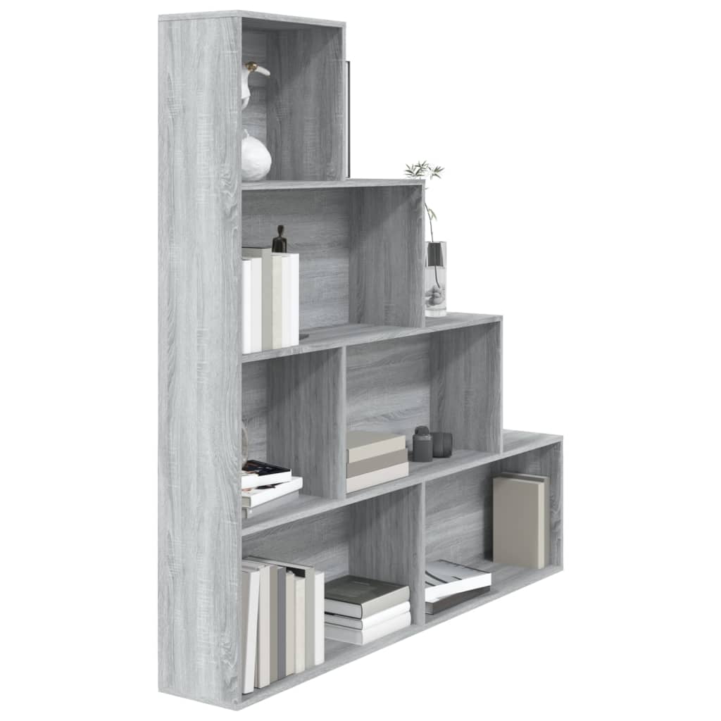 vidaXL Armoire à livres Sonoma gris 155x24x160 cm