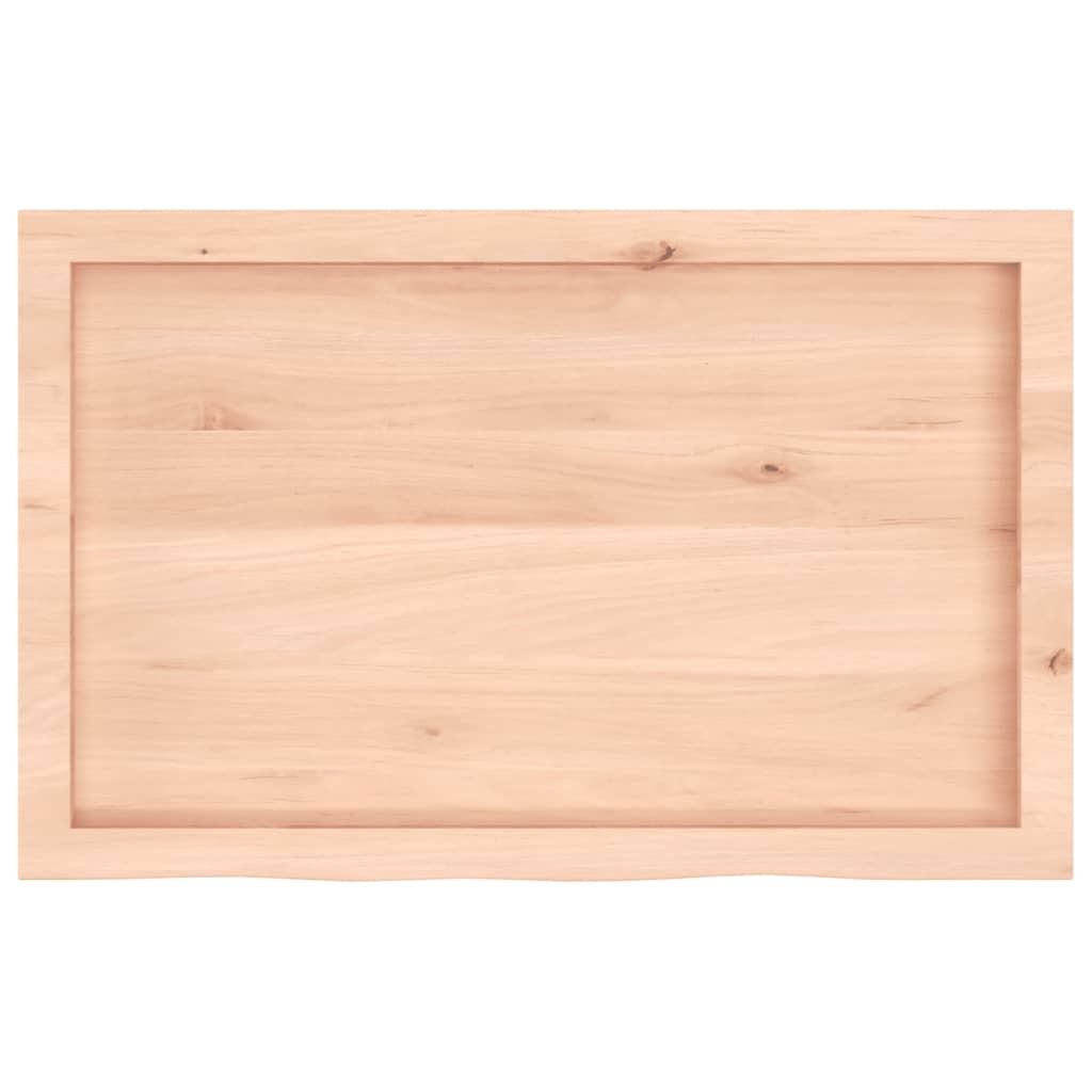 vidaXL Dessus de table 80x50x(2-4) cm bois de chêne massif non traité