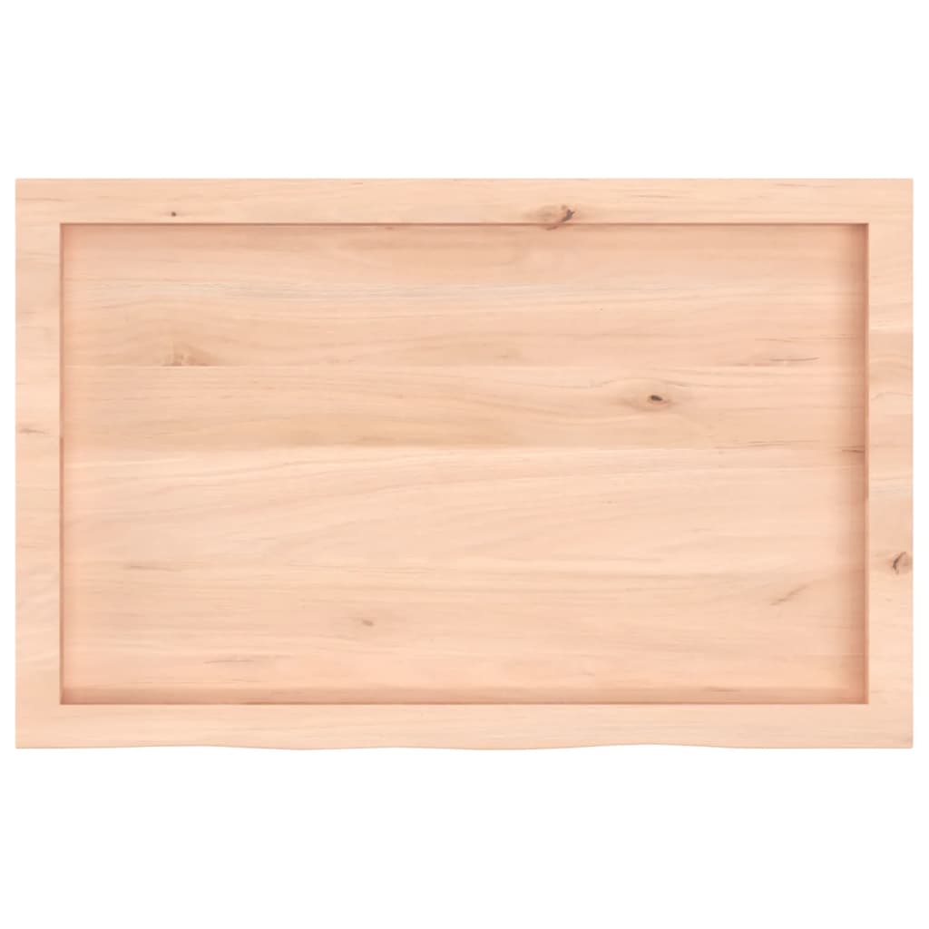 vidaXL Dessus de table 80x50x(2-6) cm bois de chêne massif non traité