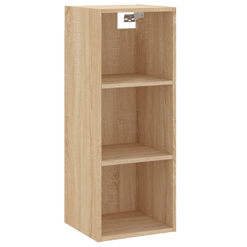 vidaXL Buffet haut Chêne sonoma 34,5x34x180 cm Bois d'ingénierie