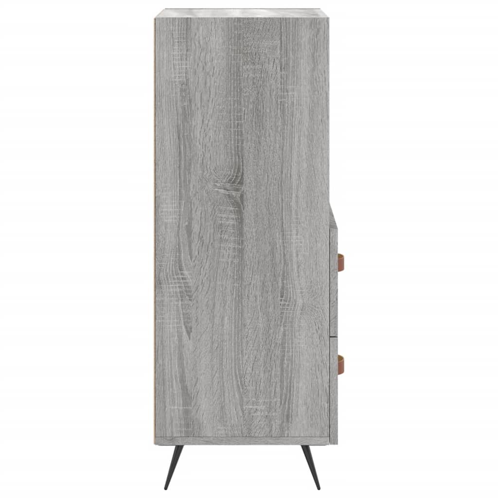 vidaXL Buffet Sonoma gris 34,5x34x90 cm Bois d'ingénierie