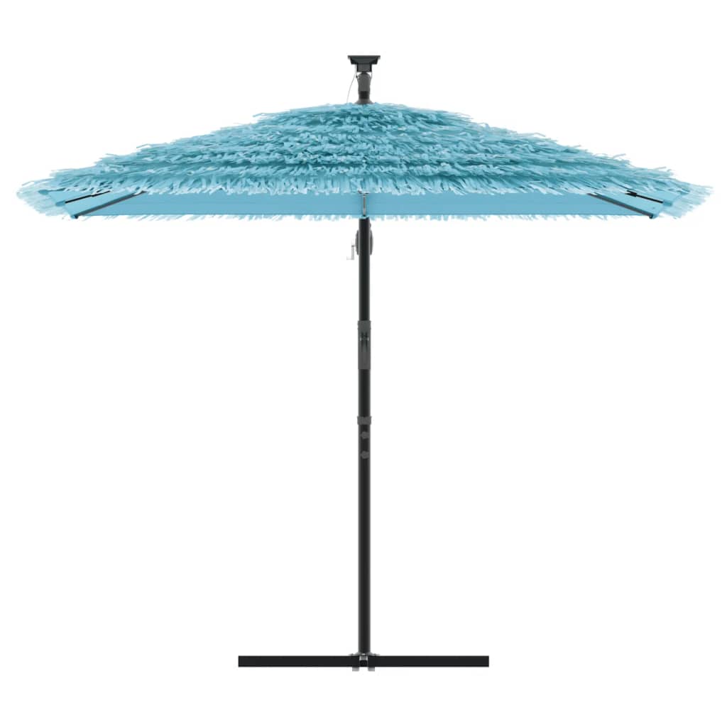 vidaXL Parasol de jardin avec mât en acier bleu 246x246x230 cm