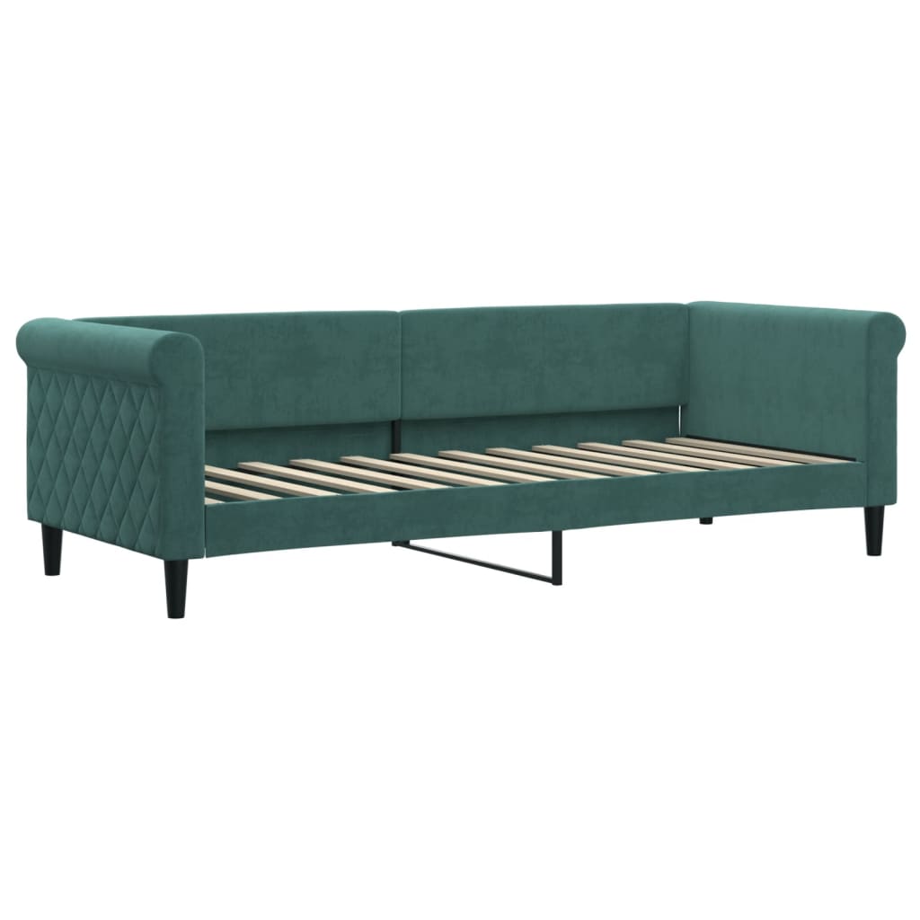 vidaXL Lit de repos vert foncé 80x200 cm velours