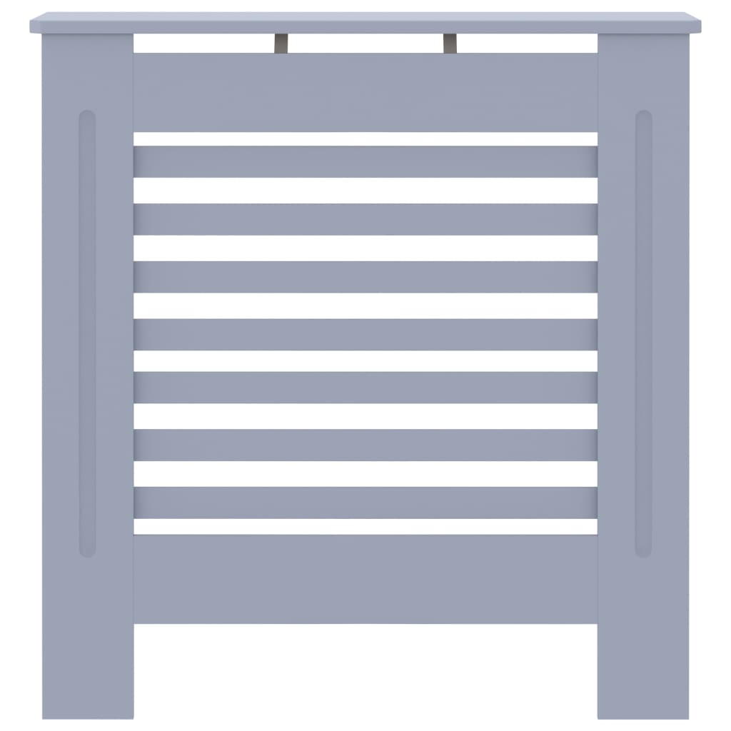 vidaXL Cache-radiateur MDF Gris 78 cm