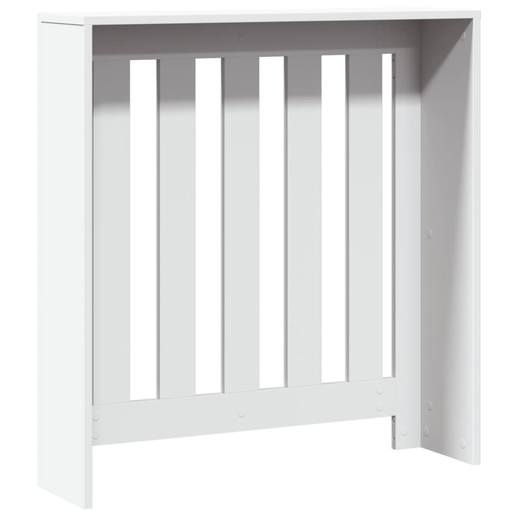 vidaXL Cache-radiateur blanc 78x20x82 cm bois d'ingénierie