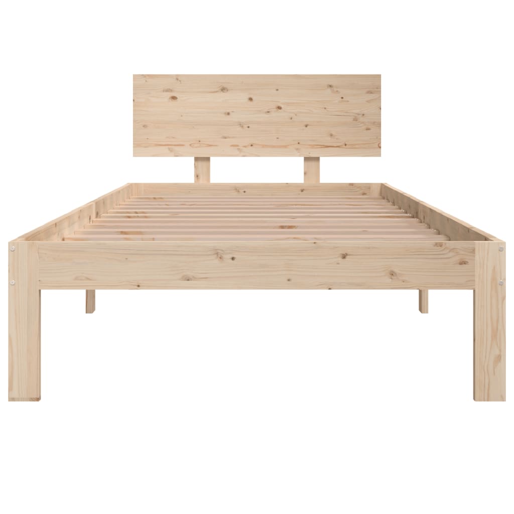 vidaXL Cadre de lit sans matelas bois de pin massif 90x200 cm