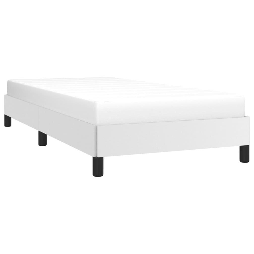 vidaXL Cadre de lit sans matelas blanc 90x200 cm similicuir