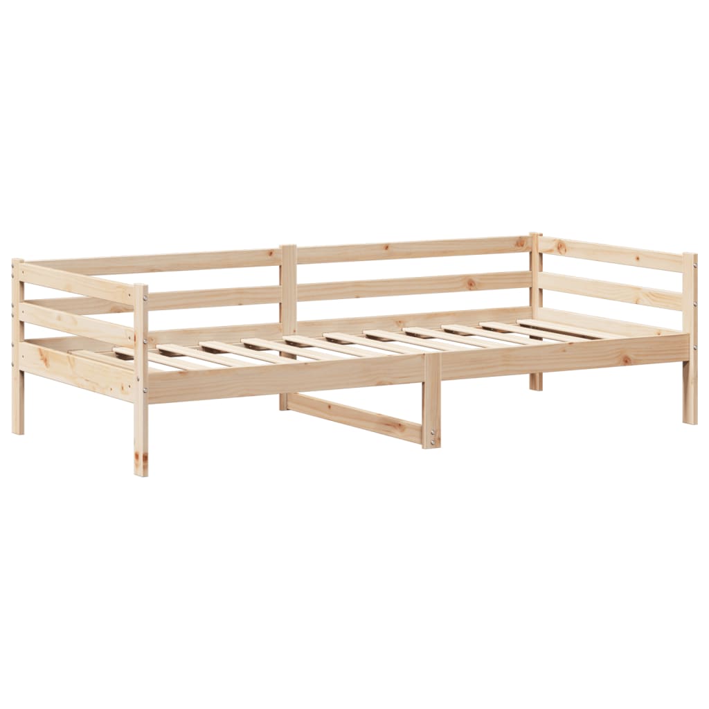 vidaXL Lit de jour avec toit sans matelas 90x200 cm bois massif