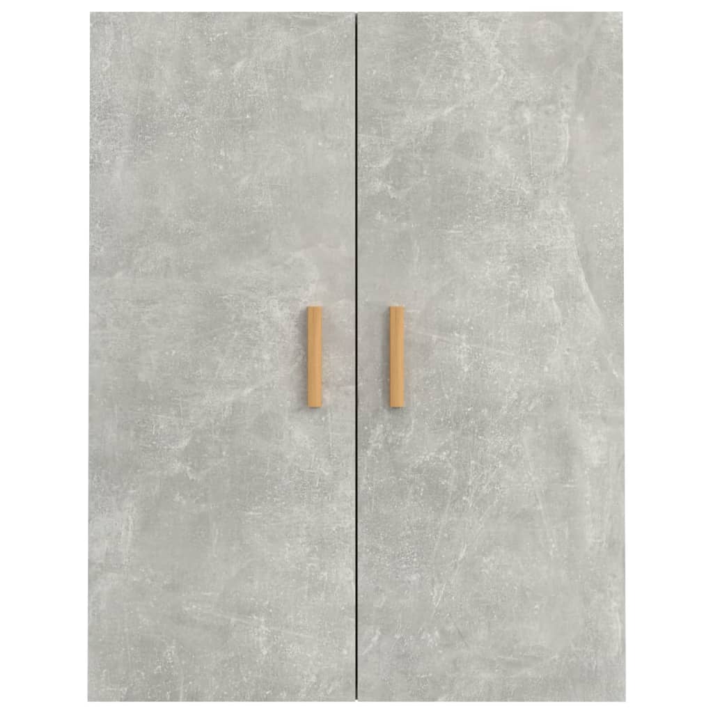 vidaXL Armoire murale suspendue Gris béton 69,5x34x90 cm