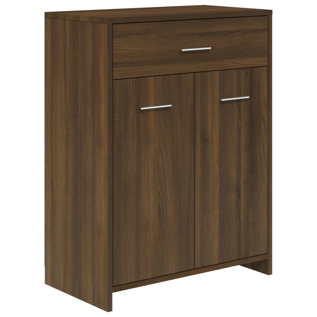 vidaXL Armoire de bain Chêne marron 60x33x80 cm Bois d'ingénierie