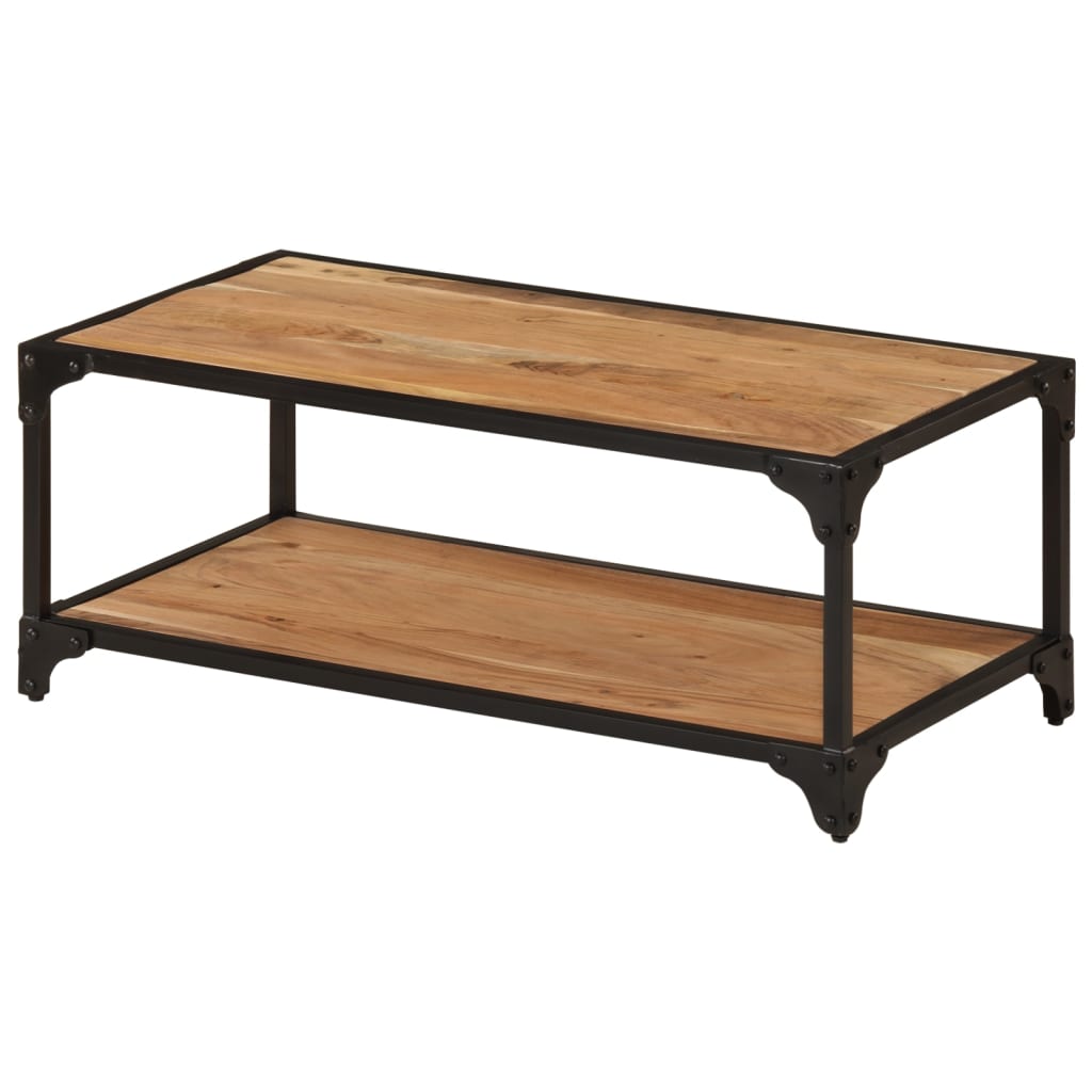 vidaXL Table basse 90x45x35 cm Bois d'acacia solide