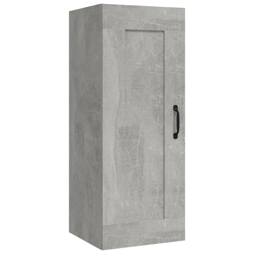 vidaXL Armoire suspendue Gris béton 35x34x90 cm Bois d'ingénierie