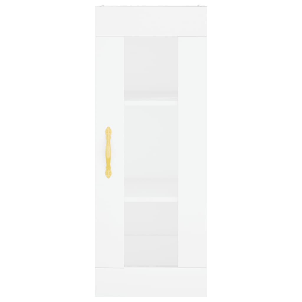 vidaXL Armoire murale blanc 34,5x34x90 cm