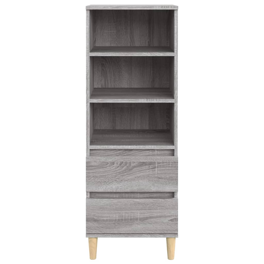 vidaXL Buffet haut Sonoma gris 40x36x110 cm Bois d'ingénierie