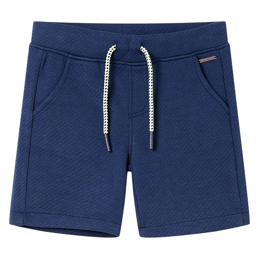 Short pour enfants avec cordon de serrage bleu foncé 116