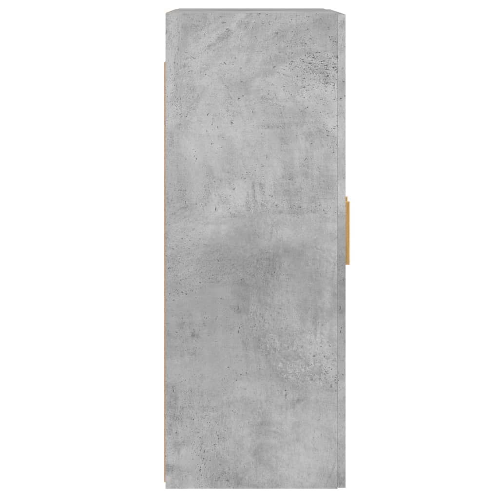 vidaXL Armoires murales 2 pcs gris béton bois d'ingénierie