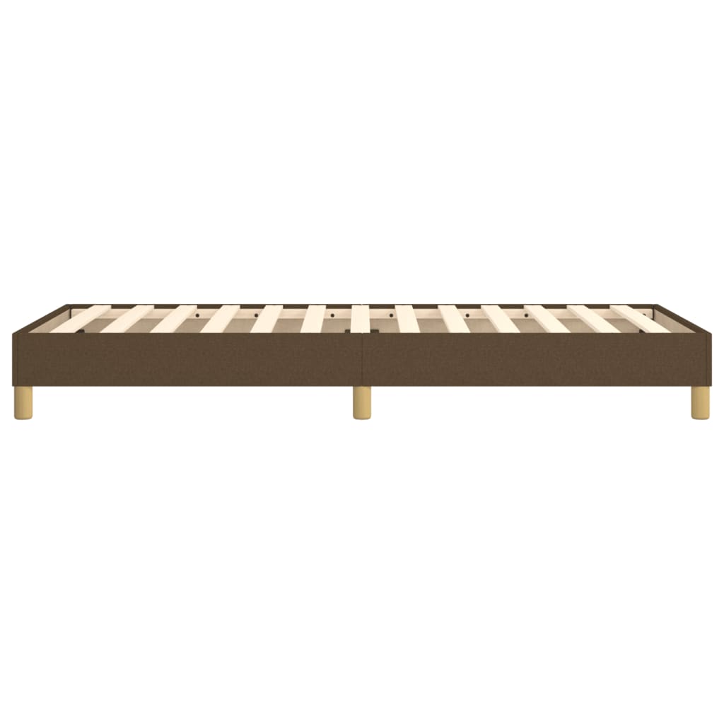 vidaXL Cadre de lit sans matelas marron foncé 100x200 cm tissu