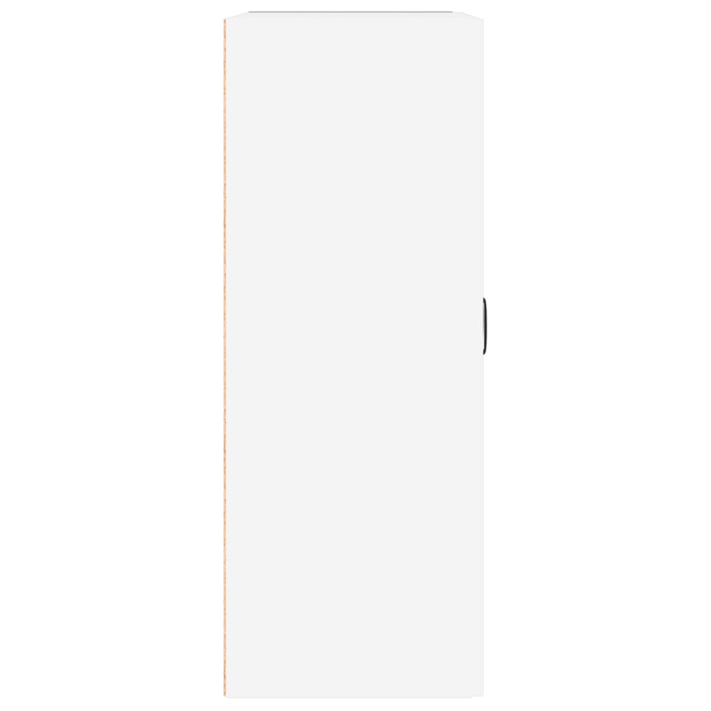 vidaXL Armoire murale suspendue Blanc brillant 69,5x32,5x90 cm