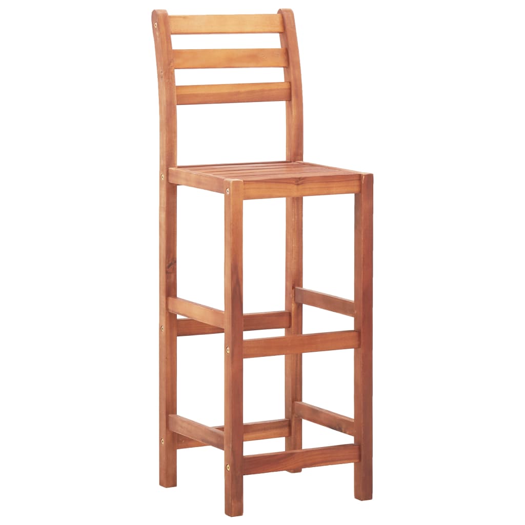 vidaXL Tabourets de bar lot de 2 bois d'acacia massif