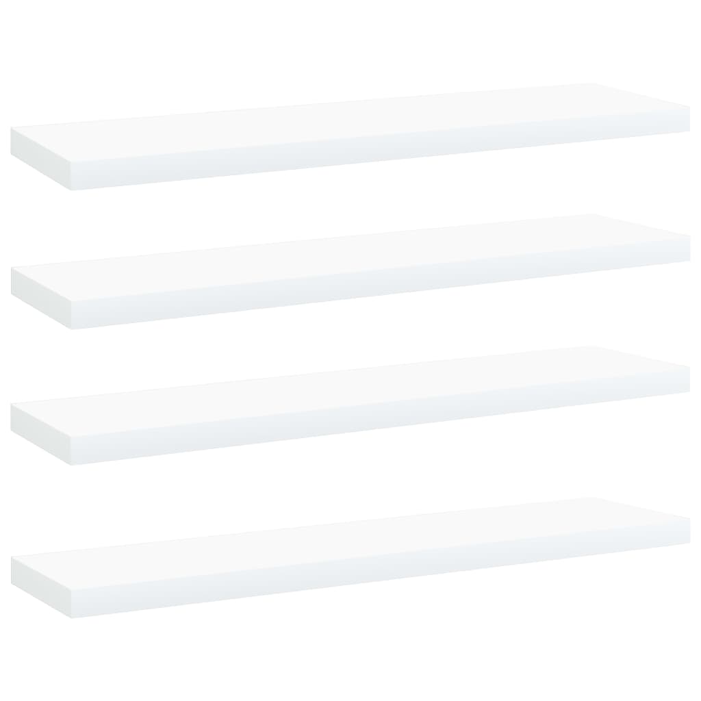 vidaXL Panneaux de bibliothèque 4 pcs blanc bois d’ingénierie