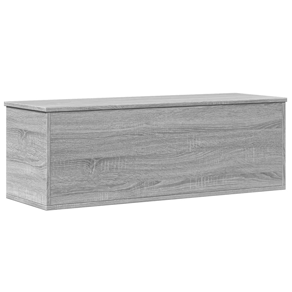 vidaXL Boîte de rangement sonoma gris 102x35x35 cm bois d'ingénierie