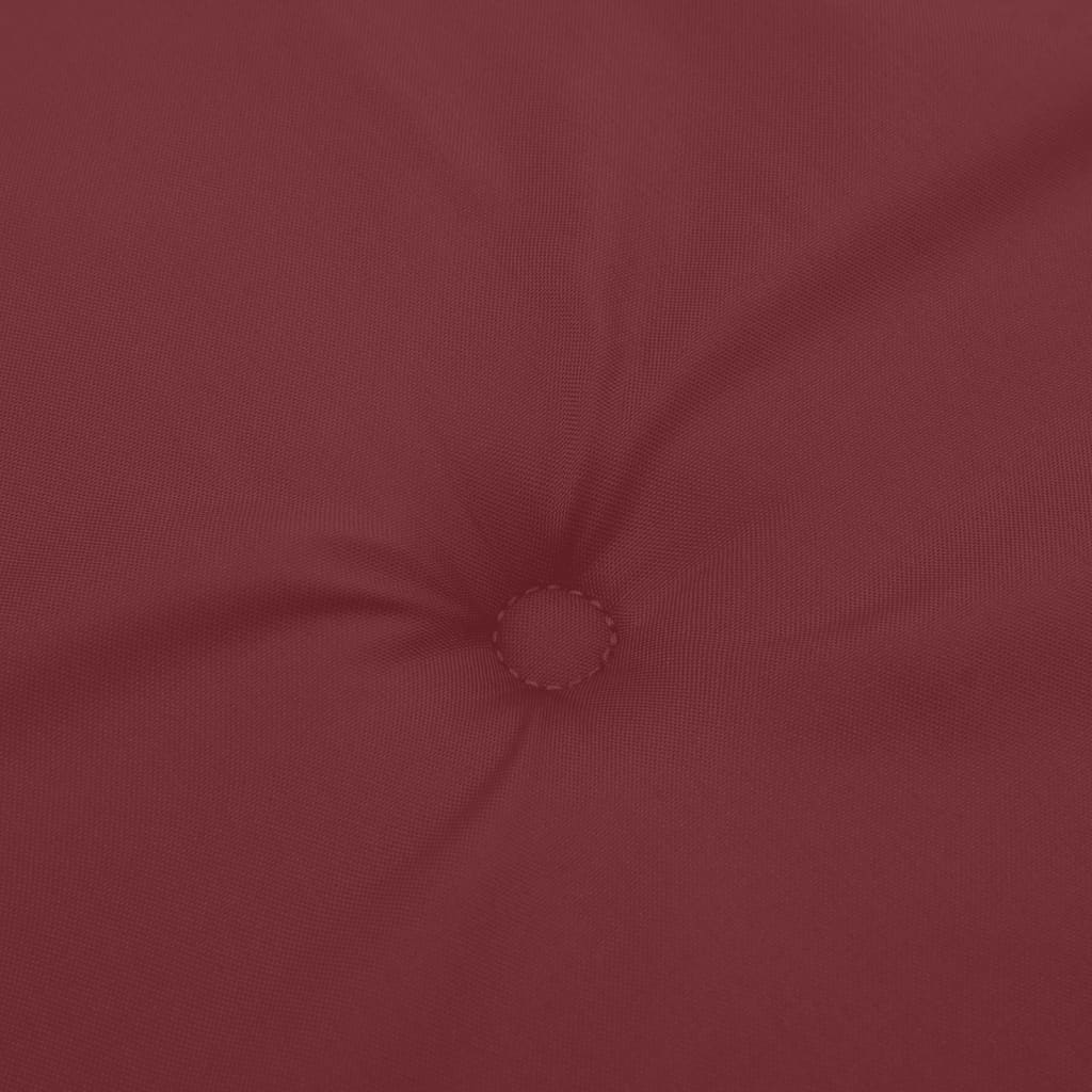 vidaXL Coussin de chaise longue rouge bordeaux mélangé (75+105)x50x3cm