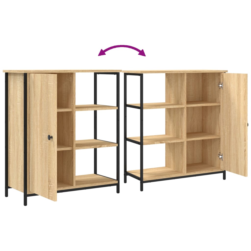 vidaXL Buffet chêne sonoma 70x30x80 cm bois d'ingénierie