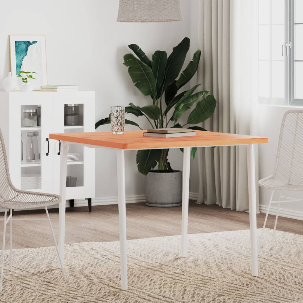 vidaXL Dessus de table 80x80x2,5 cm carré bois massif de hêtre