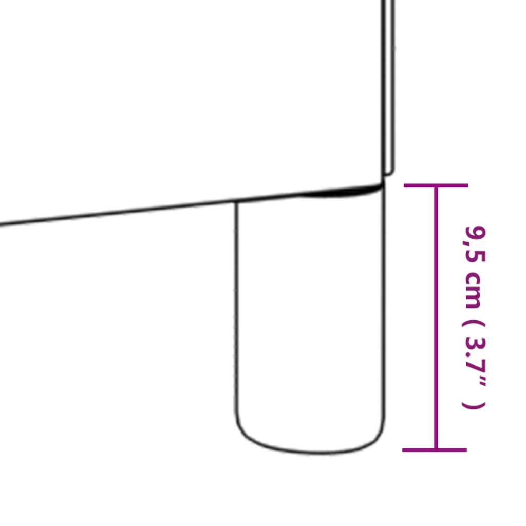 vidaXL Cadre de lit Cappuccino 200x200 cm Similicuir