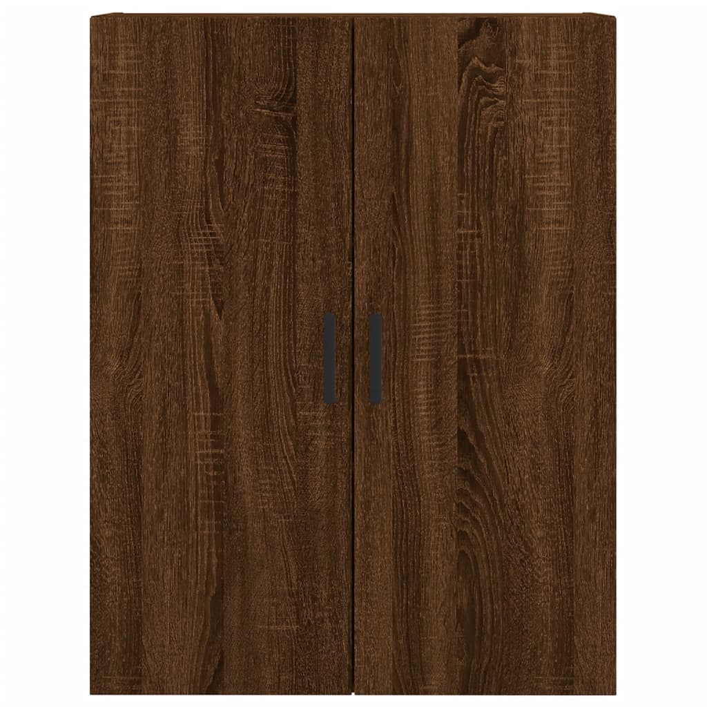 vidaXL Buffet haut Chêne marron 69,5x34x180 cm Bois d'ingénierie