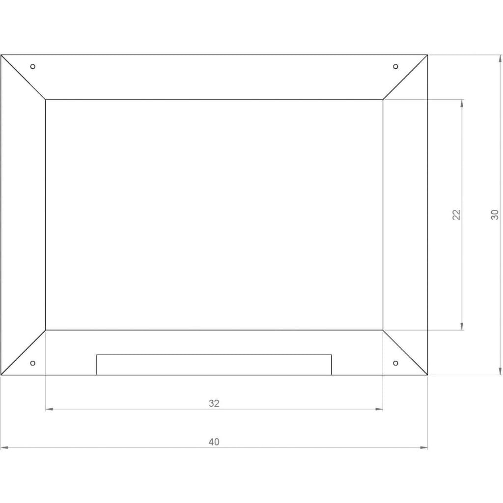 AXI Tableau noir enfant pour maisonnette Gris 2x40x30 cm