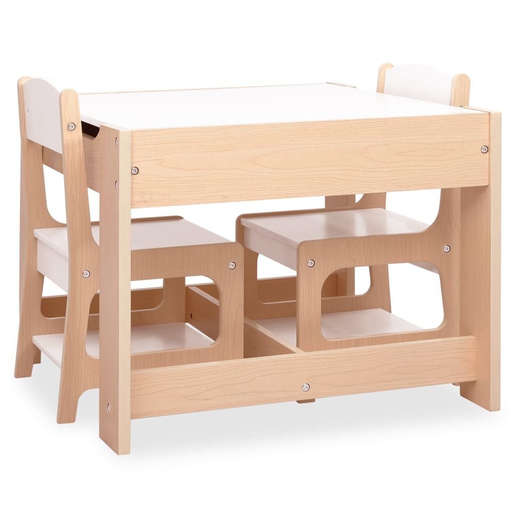 vidaXL Table pour enfants avec 2 chaises MDF