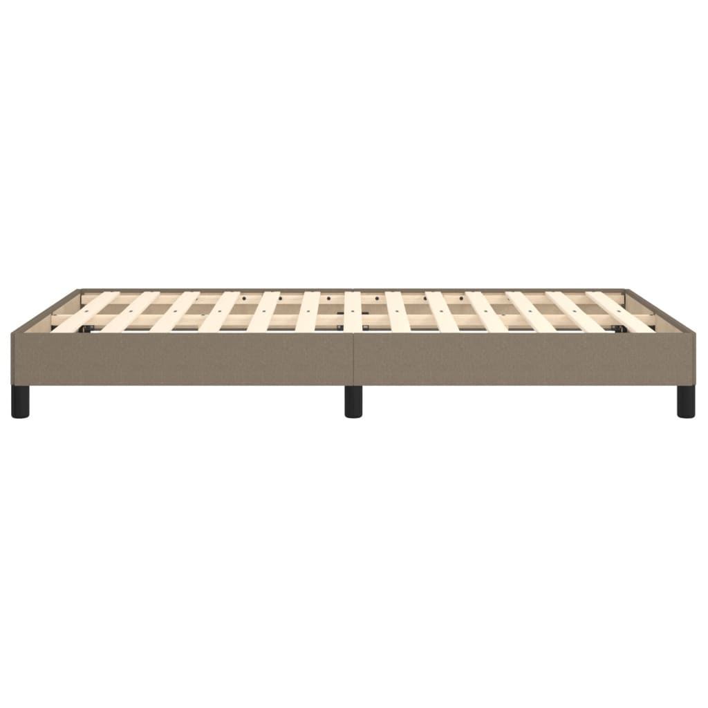 vidaXL Cadre de lit sans matelas taupe 120x190 cm tissu