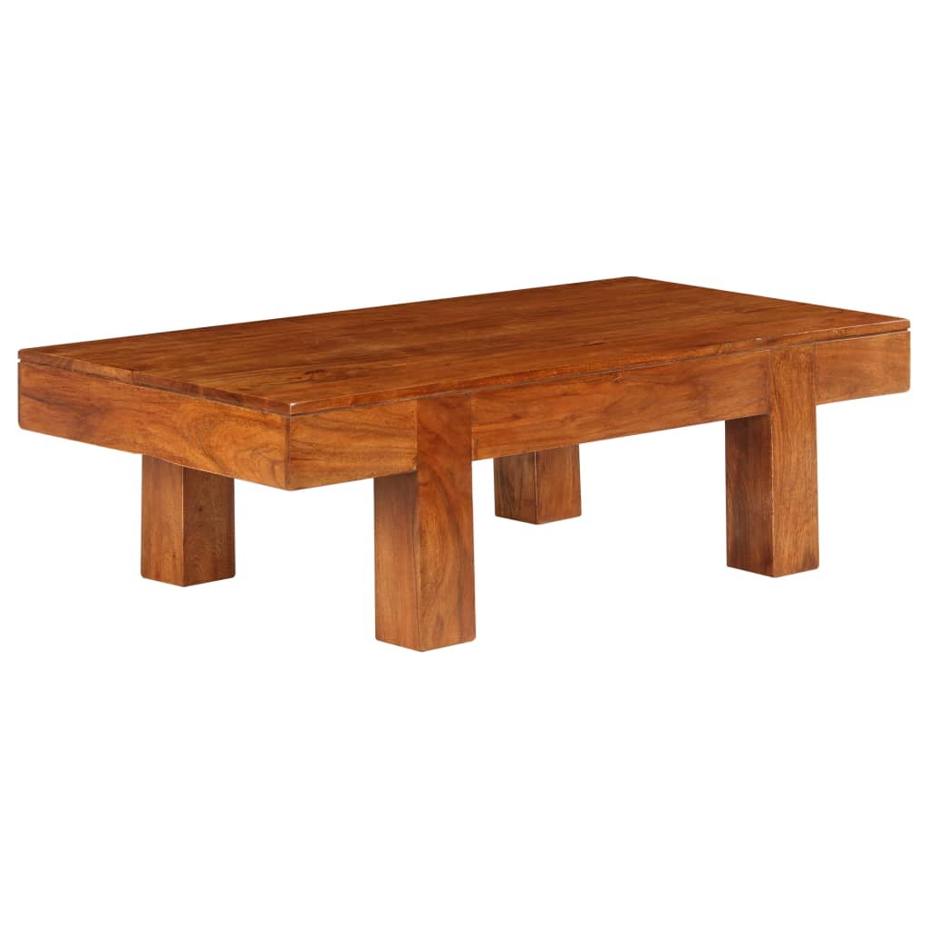 vidaXL Table basse Bois d'acacia solide avec finition miel 100x50x30cm