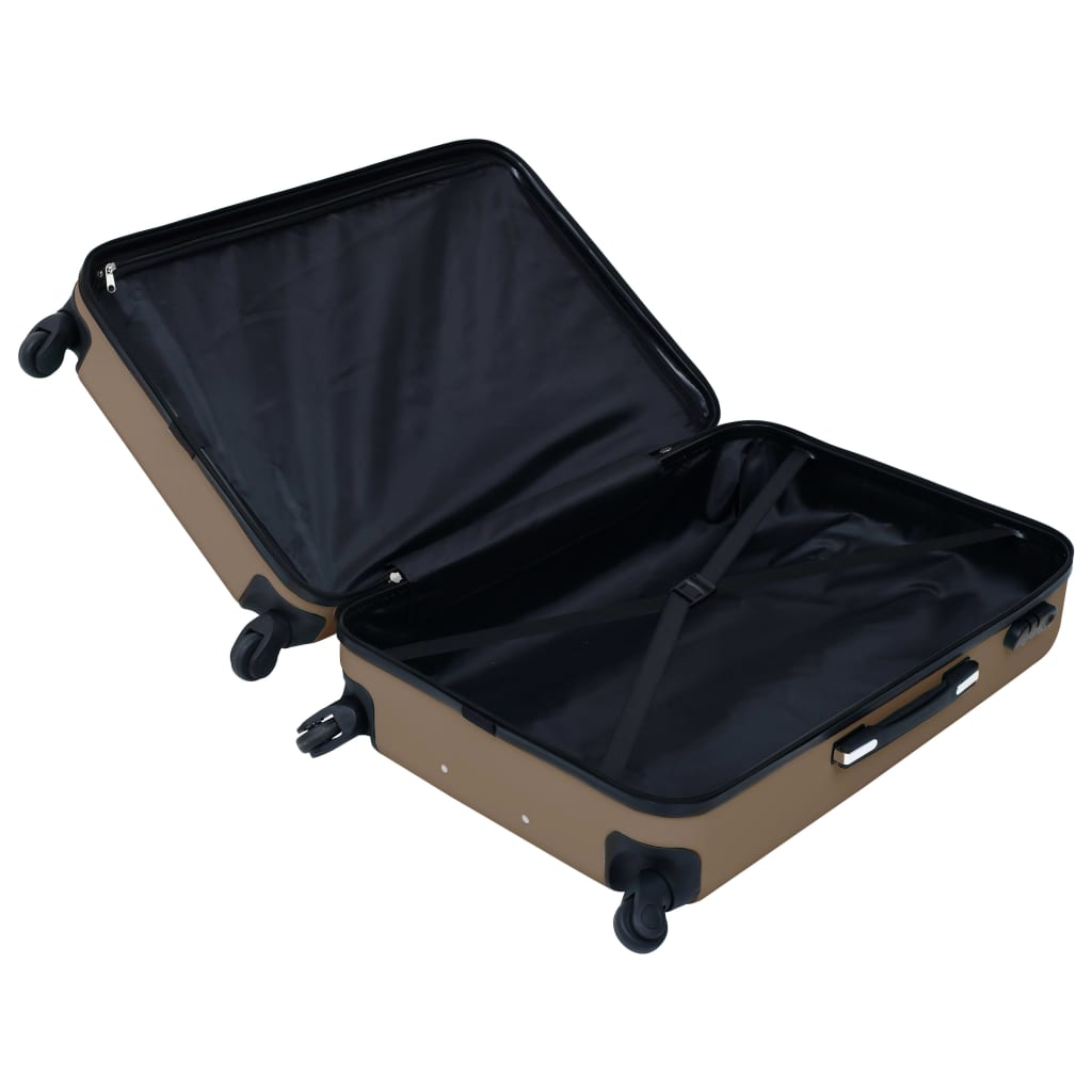 vidaXL Valise rigide Marron ABS