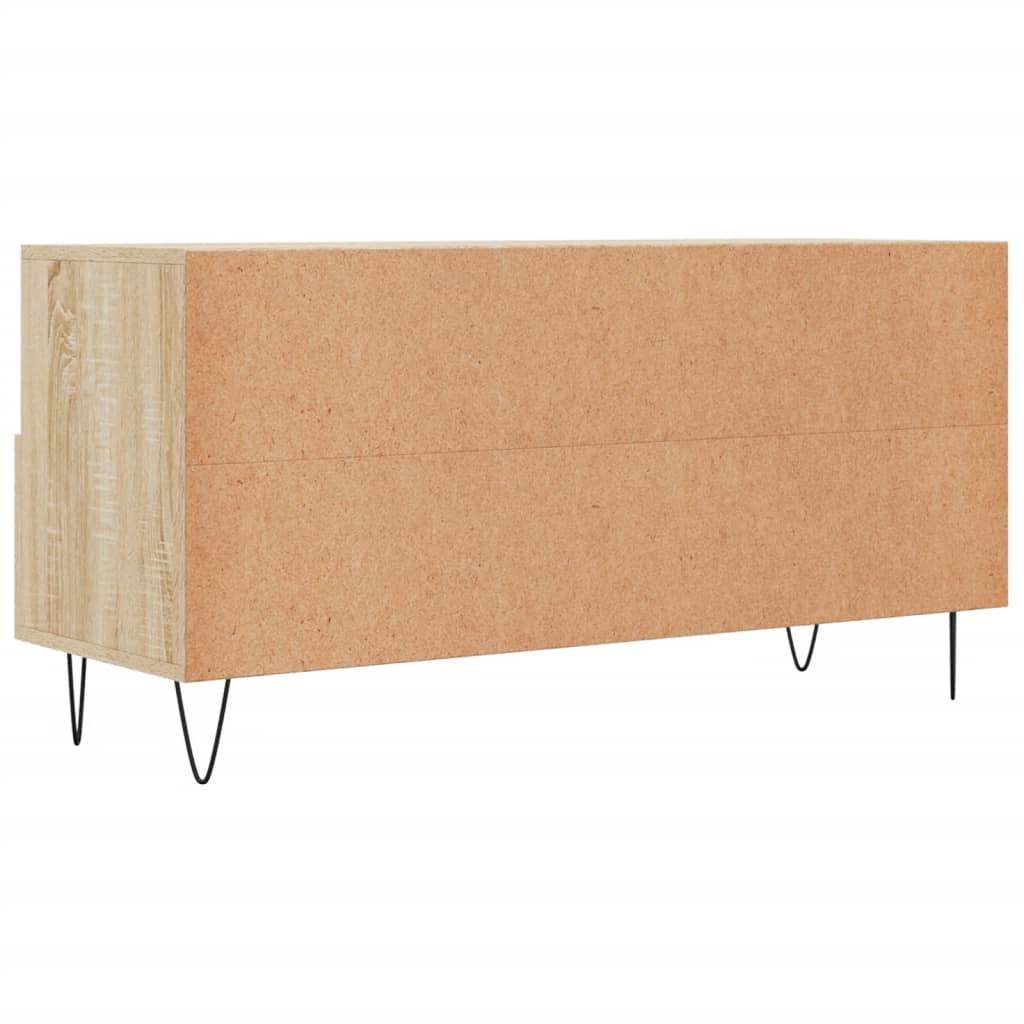 vidaXL Meuble TV chêne sonoma 102x36x50 cm bois d'ingénierie