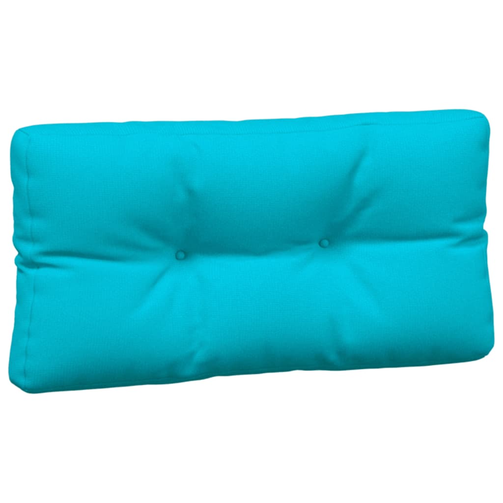 vidaXL Coussins de palette lot de 7 turquoise tissu