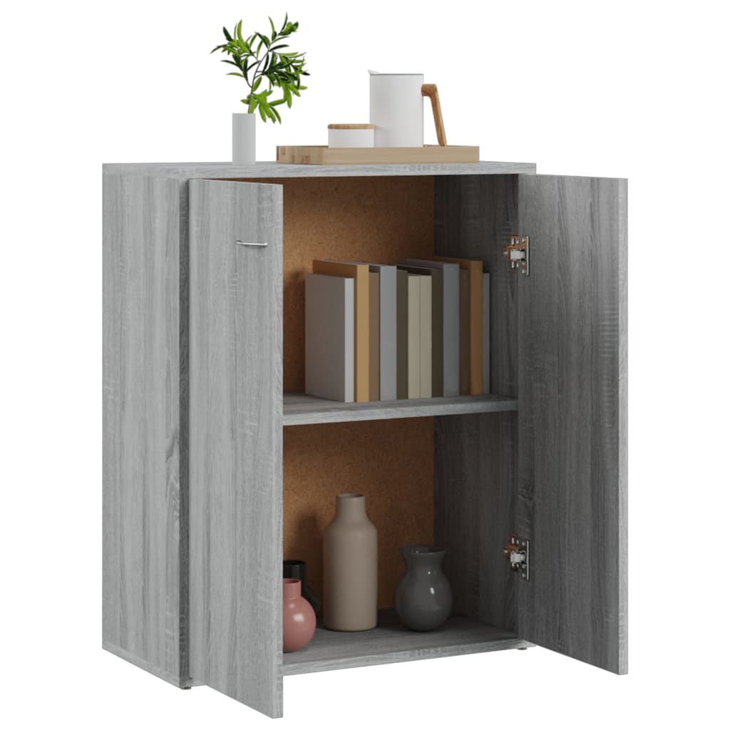 vidaXL Buffet Sonoma gris 60x30x75 cm Bois d'ingénierie