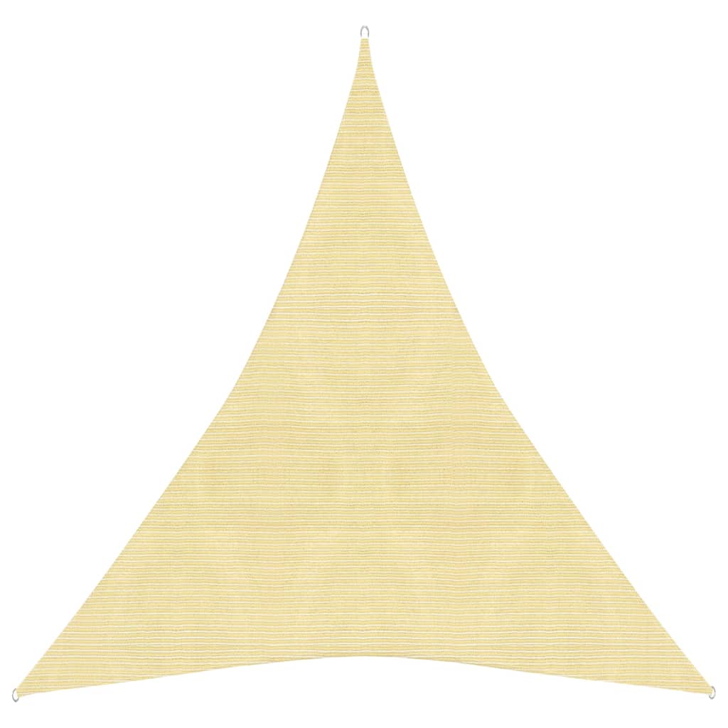 vidaXL Voile d'ombrage 160 g/m² Beige 5x6x6 m PEHD