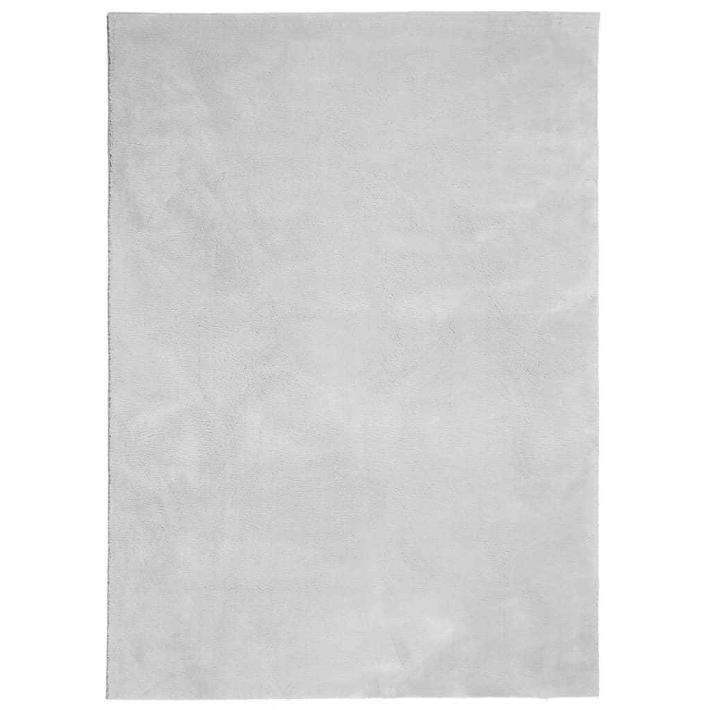 vidaXL Tapis HUARTE à poils courts doux et lavable gris 120x170 cm