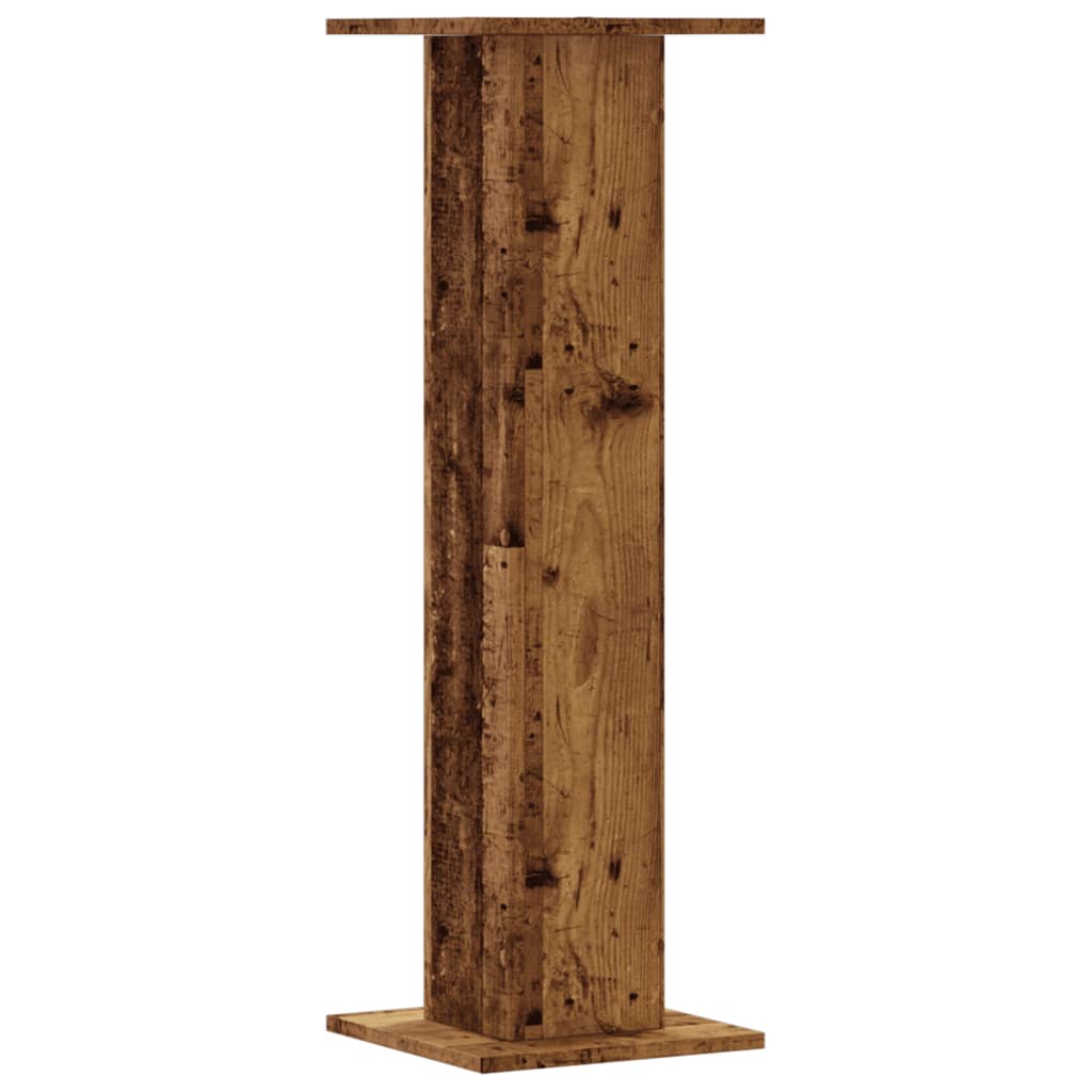 vidaXL Supports de haut-parleurs 2 pcs vieux bois bois d'ingénierie