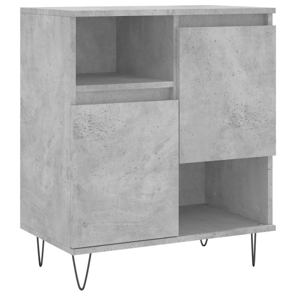 vidaXL Buffet Gris béton 60x35x70 cm Bois d'ingénierie