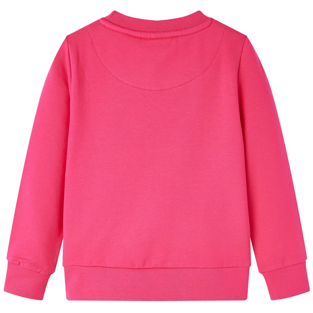 Sweatshirt pour enfants rose vif 116