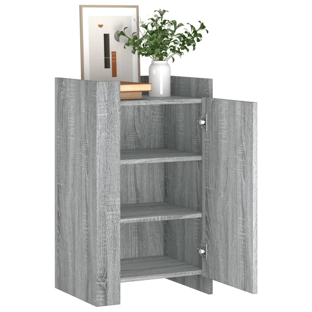 vidaXL Buffet sonoma gris 45x35x75 cm Bois d'ingénierie