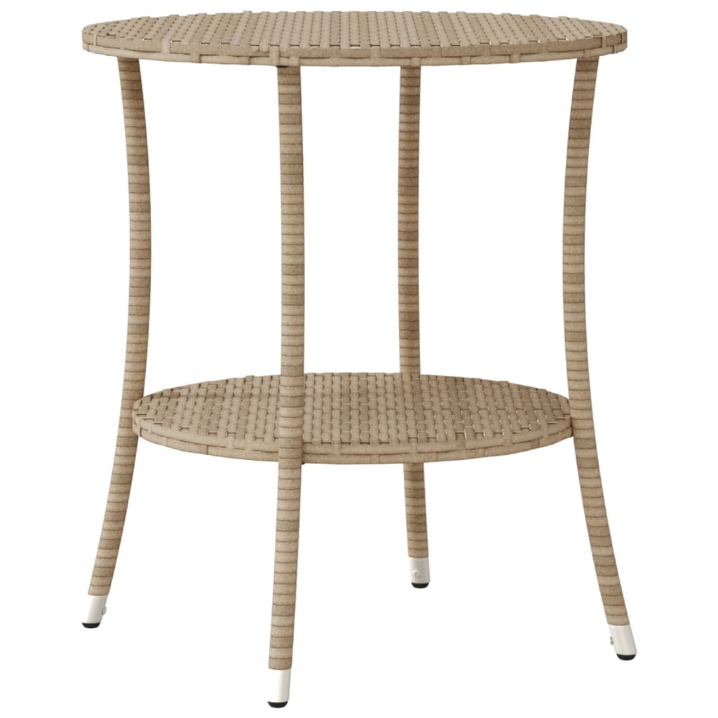 vidaXL Ensemble de bistro 3 pcs avec coussins beige résine tressée